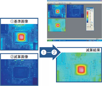 写真:熱画像減算