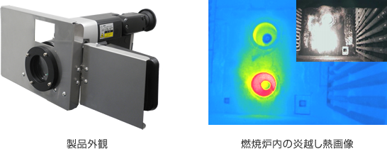 小型・軽量の炎越し計測用 サーモカメラを開発