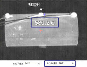 写真：本製品による測定画像