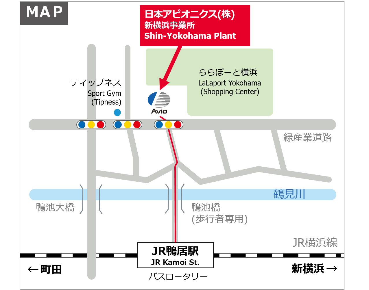 新横浜事業所 案内図