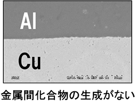 金属間化合物の生成がない