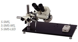 写真：顕微鏡、顕微鏡マウントスタンド、LED照明