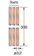 図：CC合金（3.2φ）形状