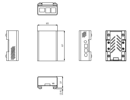 C50A-FS　外形図 IF中継BOX（C50A-I / C50B-I）