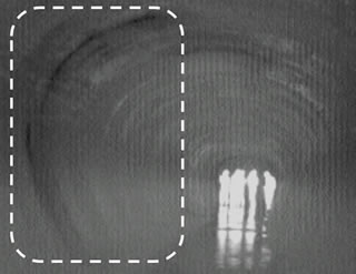 画像：トンネル内の漏水